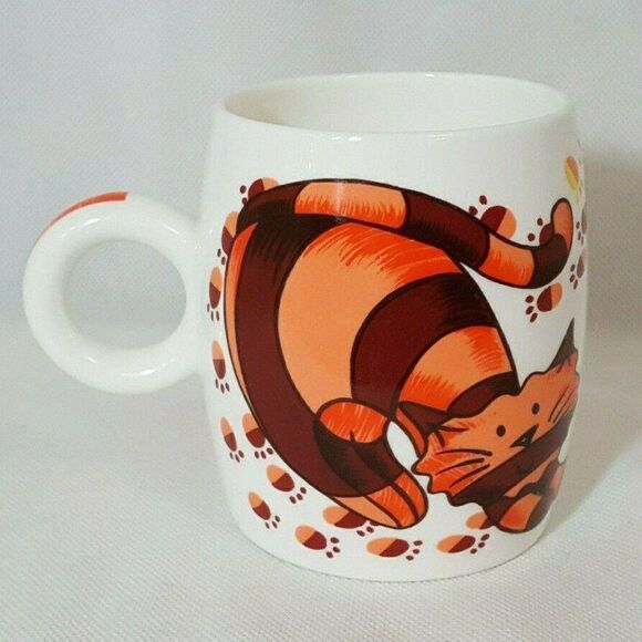 Cat Coffee Mug Striped Cats Gleneagles of Edinburgh Bone China - Picture 1 of 4